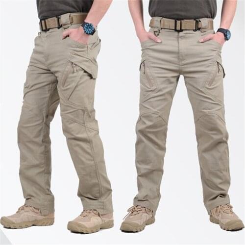 IX9 City Tactical Cargo Pants Men Combat SWAT Army Military Pants Cotton Pockets Stretch Paintball Militar Casual Trousers S-3XL