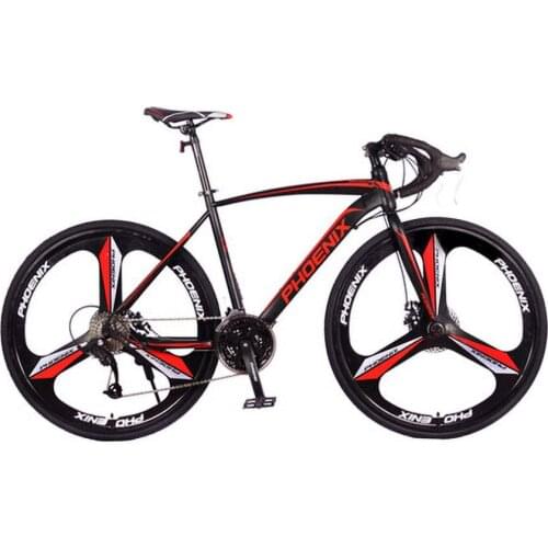 Road Bike bicicleta Aluminum alloy 700c 14/21/27 Speed with Double Disc Brake Outdoor Movement Youth Adult