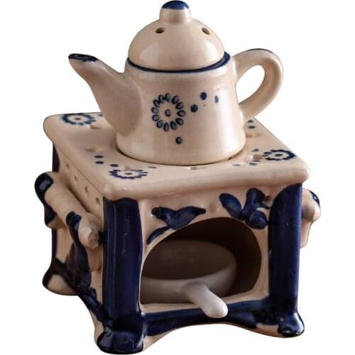 Candle Ceramic Aromatherapy Stove Essential Oil Lamp Beauty Salon Home