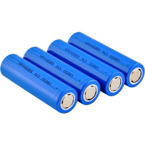 3.7 V 6800mAh 18650 Li-ion Battery for Toys Tools Flashlight Ebike Lithium Ion Protected Rechargeable Batteries Lifepo4 Battery
