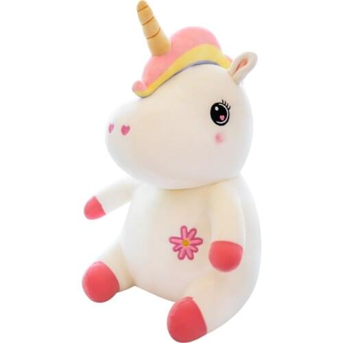 65cm Kawaii Giant Unicorn Plush Toy Soft Stuffed Unicorn Soft Dolls Animal Horse Toys For Children Girl Pillow Birthday Gifts