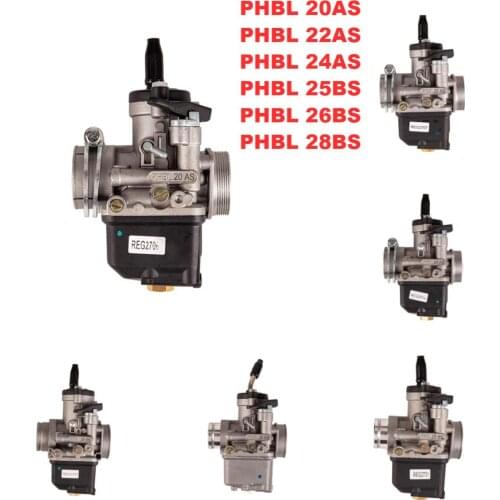 Alconstar-Dellorto PHBL 20AS 22A 24AS 25BS 26BS Motorcycle Carburetor Carb 2/4 Stroke For Honda Yamaha Piaggio Vespa 100CC 250CC