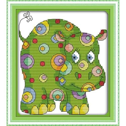 Colorful animal 6) cross stitch kit 14ct 11ct count print canvas stitches embroidery DIY handmade needlework plus