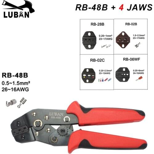 RB-48B MINI EUROP STYLE crimping tool crimping plier 0.5-1.5mm2 multi tool tools hands TOP BRAND LUBAN RB SERIES sn-48b