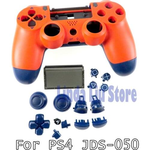 1SET Plastic Hard Shell For Playstation PS4 JSD 050 JDM 050 JDS 055 Controller Housing Shell Cover Protective Skin Case