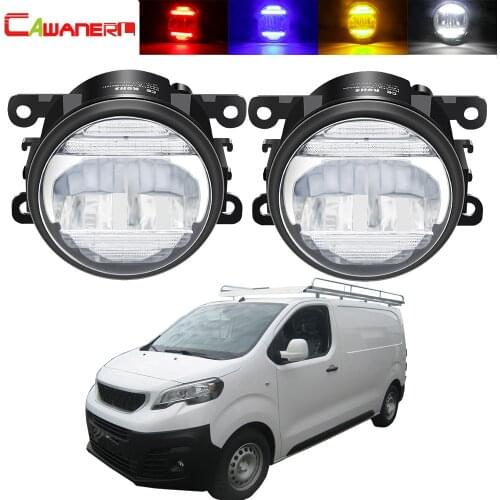 2in1 Fog Light + DRL Car Front Bumper LED Fog Light Daytime Running Lamp 12V For Citroen Jumpy Box 2010 2011 2012 2013 2014 2015