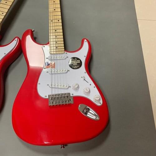 Factory direct supply, classic style, customized version of 6-string electric guitar, hot red, free delivery