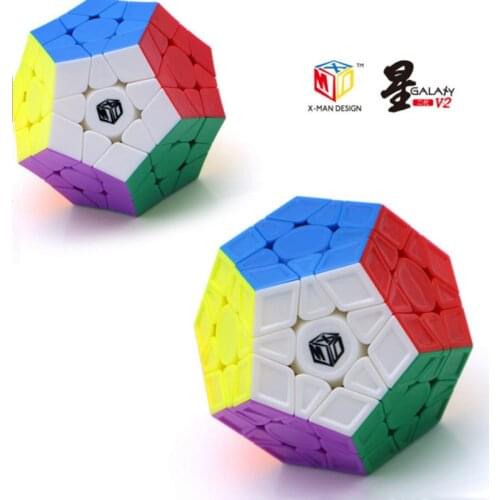 Qiyi X-Man Galaxy V2M 3x3x3 Magnetic Megaminx cube Mofangge 12 sides Dodecahedron 3x3 Megaminxeds cubo magico Speed cube puzzle
