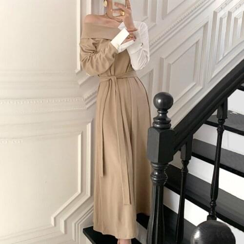 Long Sleeve Party Spring Runway Vintage Elegant Autumn Dress Luxury A-Line 2021 Dresses Women High Waist Lantern Sleeve