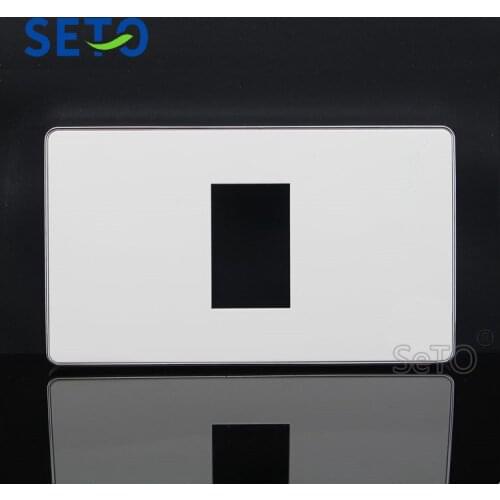 SeTo 120 Type Single Ports empty Wall Plate Socket Keystone Faceplate Blank Panel
