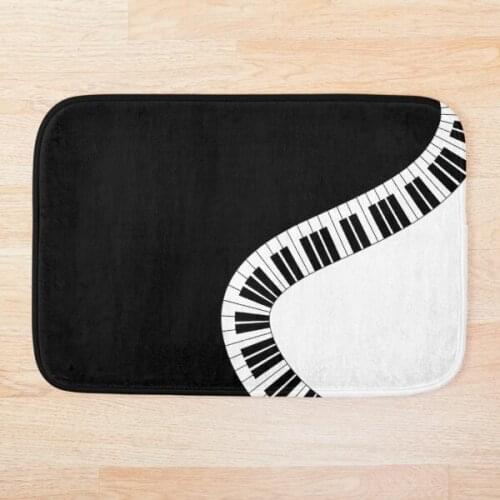 Modern Piano Pattern Bath Carpet Anti-Slip Doormat Home Entrance Doormat Bedroom Living Room Floor Mats Kitchen Rug