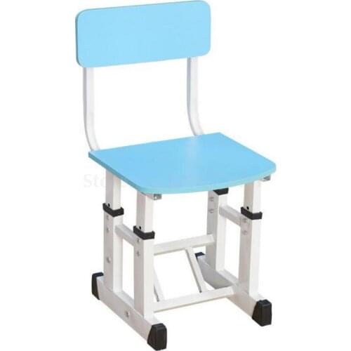 Childrens Study Chair Primary School Students'chairs And Stools Adjustable Lifting Solid Wooden Dining Chairs, Backs, Desks