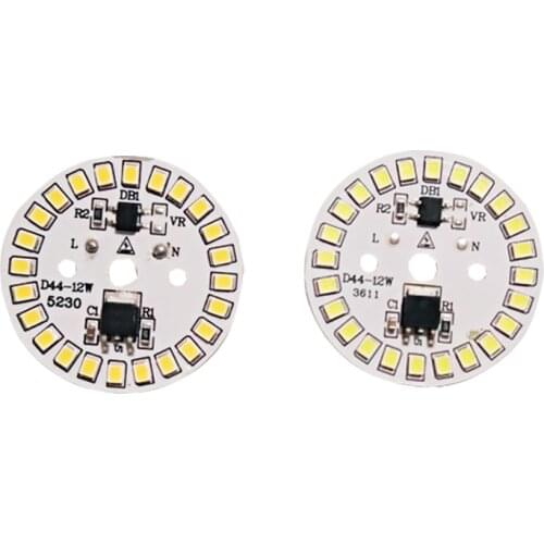 10PCS/Lot LED SMD Chip LED Bulb Lamp 15W 12W 9W 7W 5W 3W AC220V Input Smart IC LED Bean For Bulb Light Cold White Warm White