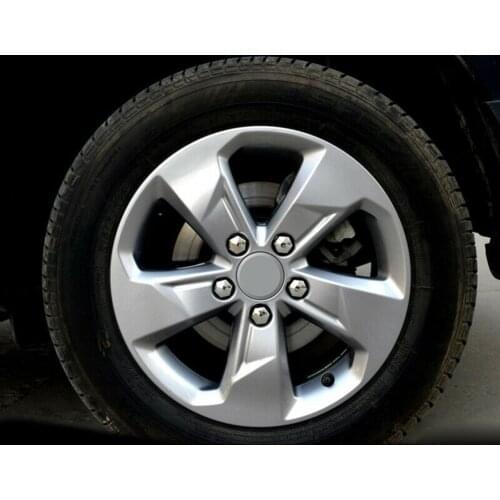 20pcs/set Universal Car 17mm Chrome Nut Cap Wheel Bolts + Removal Tool Wheel Set Replacement Accessories For BMW Golf Passat