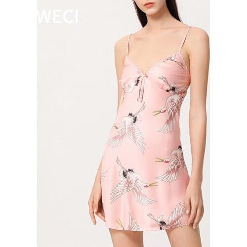 WECI Women's Satin Nightgowns