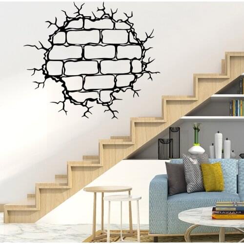 XL Crack Wall Sticker Waterproof Vinyl Wallpaper Home Decor For Living Room Kids Room Wall Stickers Waterproof Wallpaper