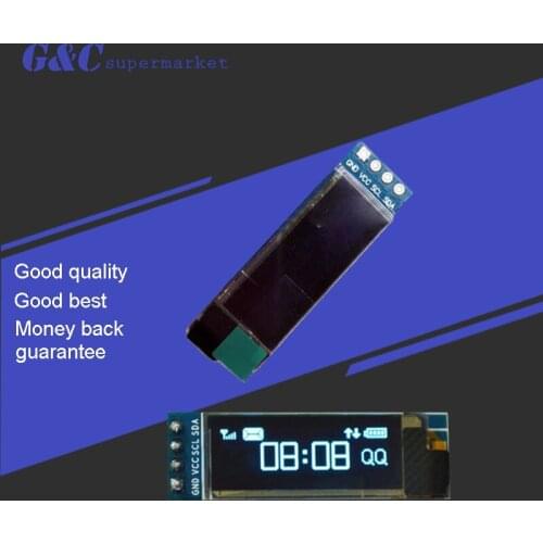 1pcs 0.91 inch OLED module 0.91" white OLED 128X32 OLED LCD LED Display Module 0.91" IIC Communicate diy electronics