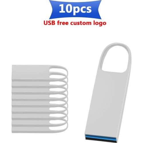 10pcs/lot free Personalize logo Flash usb 3.0 usb flash drives Waterproof de metal Pen drive Real capacity 32GB 64GB 16GB 8GB