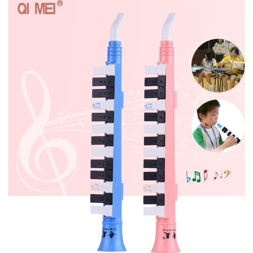 13 Keys Keyboard Harmonica Melodica Pianica Musical Education Instrument for Beginner Kids Children Gift Blue