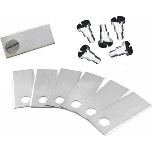 36PCS/set Auto Robot Mower Blade Lawnmower Blades & Screws 42*17.5*o.6mm Silver New