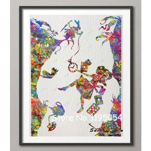 5D DIY Mosaic diamond Embroidery Cartoon watercolour diamond painting Cross Stitch home decor A75