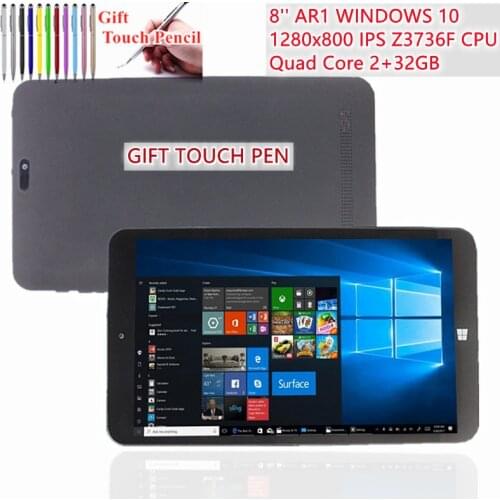 8'' New Hot Sale Tablet PC 1280x800 IPS Windows 10 AR1 2GB+32GB Z3736F Quad Core WiFi HDMI-compatible 32-bit OS
