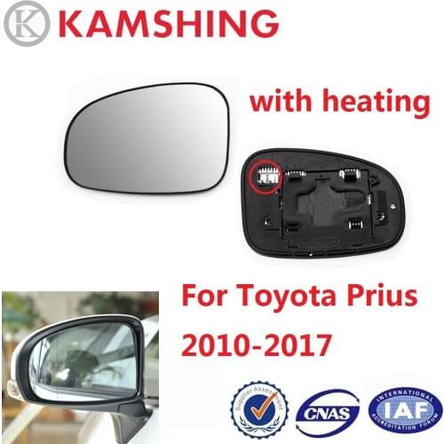 CAPQX For Prius 2010 2011 2012 2013 2014 2015 2016 2017 Side Mirror Rearview Rear View Mirror Glass Car Outside Door Mirror Lens