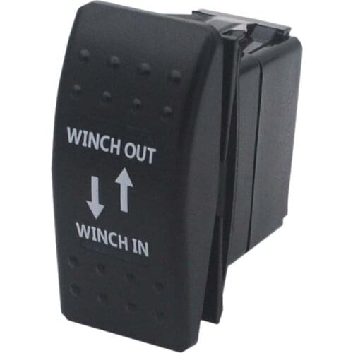 Large Button 12V20A24V10A Momentary 3 Position 7Pin Offroad Refit Winch Rocker Switch