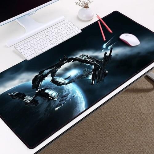 Mairuige the beautiful space ship video game sci-fic big gaming mouse pad Eve Online pattern printed for gamer player table mat