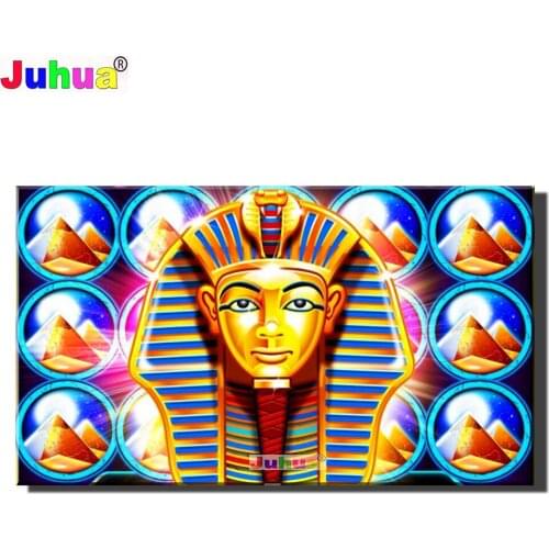 Large SizeDiy Diamond Painting"Egyptian Pharaoh"full Round diamond embroidery drill mosaic wall painting Pyramid puzzle Portrait