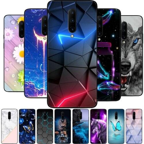 For Oneplus 7 Pro Case Silicon Back Cover Phone Case for Oneplus 7T Pro Cases Soft bumper coque One plus 7 7T Pro Fundas