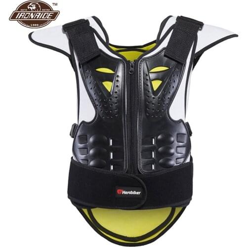 Kids Motorcycle Armor Children Moto Vest Chest Back Body Armor Motorcycle Vest Motocross Body Protector Protective Gear