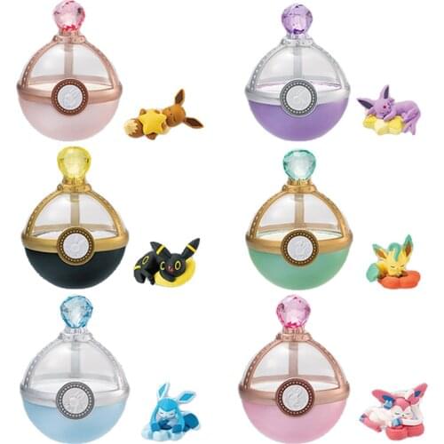 Pokemon CANDY TOY Eeveelution Poke Ball Jolteon Umbreon Espeon Vaporeon Sylveon Action Figure Model Toys