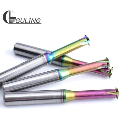 CNC 60Degree Tungsten Steel Single tooth Thread Milling Cutter M1 M1.2 M1.4 M1.6 M2 M2.5 M3 M4 M5 M6 M8 M10 M12 M14 For Aluminum