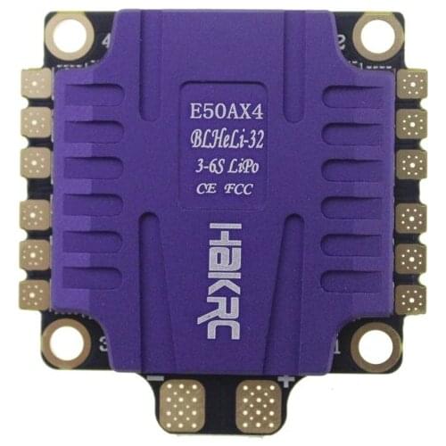 HAKRC E50X4 BLheli_32 50A 3-6S BLheli_S 30A/40A 2-5S 4in1 Brushless ESC for RC Drone FPV Racing Freestyle 4S 6S 5/6/7inch Drone