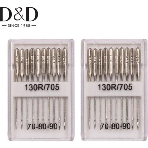 10 Pieces Sewing Machine Needles Universal Regular Point Assorted Sizes 10 12 14 for Most Low Shank Home Sewing Machine