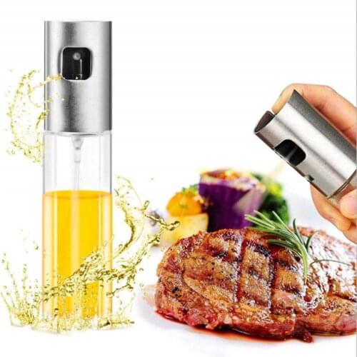 1/2/4PC Kitchen Push Spray Bottle Barbecue Glass Seasoning Bottle Oil Vinegar Soy Sauce Tool Sprayer