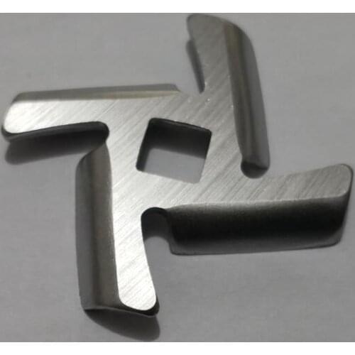 Meat Grinder Parts Cross Shape Stainless Steel Blade 8mm square hole