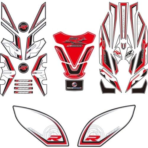 Hot sell Motorycle Reflective 3D Gel Front Rear Tank sticker Fairing Number Board Protector for BMW S1000R S1000 R 2014-2015