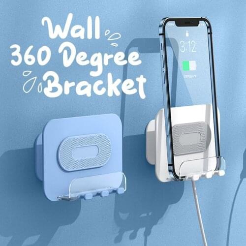 Wall 360 Degree Bracket Home Mobile PhoneAccessories Wall Stand Slice Brackets Firm without shaking Sticky everywhere