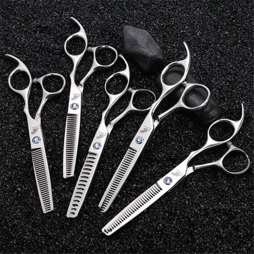 6.0 inch Pet Cat Dog Grooming Thinning Scissors Professional Hairdressing Haircut Shears Shark/Antler/Toothed Blade Rate 18%-60