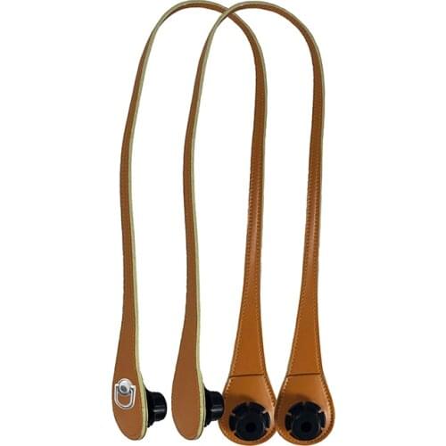 1 pair 85cm for obag handle Flat Handles D Buckle Teardrop End straps for Obag Basket Bucket Classic Mini O Bag Accessories