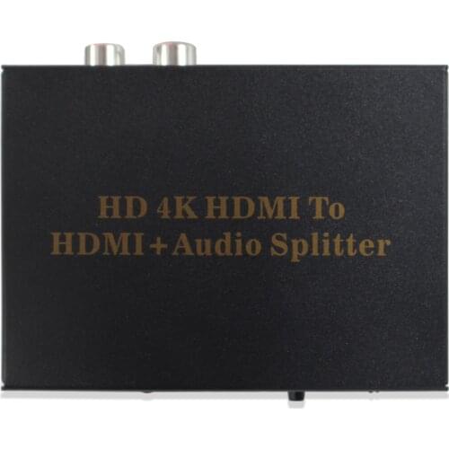 Wiistar HDMI Audio Extractor Converter HDMI to HDMI Spdif L/R Audio Extractor 4K 2K Converter Adapter for PC PS4 Blu-ray DVD