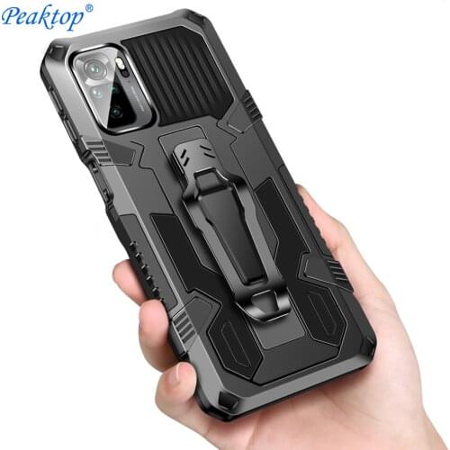 Shockproof Armor Case for Redmi Note 10 4G 10S K40 Pro Plus Stand Silicone Phone Cover for Xiaomi Mi 11i POCO F3 X3 Pro
