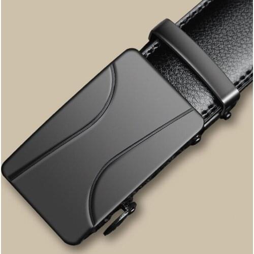 Plus Size 130cm 140cm 150cm Belt Unisex Black Automatic Buckle Belts for Men Women Genuine Leather Waist Belts for Jeans2021