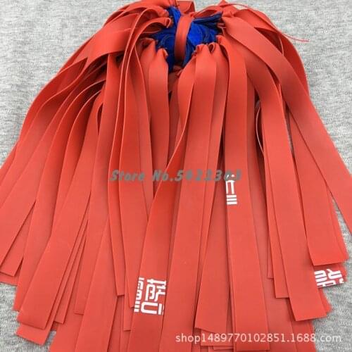 6pcs 0.75mm New Arrival Outdoor Slingshot Elastic Flat Rubber Band Hunting Slingshot Powerful Elastic Flat Rubber Band