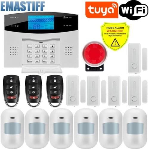 Wired Wireless WIFI Gsm Security Alarm System With Automation Intercom Remote Control Autodial Ios Android Smart Home Alarm Kit