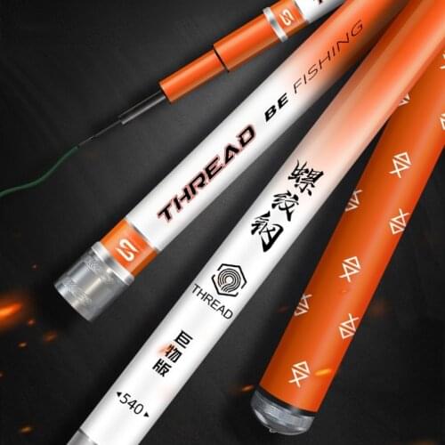Superhard Crucian Carp Fishing Rod 3.6-7.2m Hand Pole Super Light 28 Tune Taiwan Fish Pole Vara De Pesca Fish Pole Canne a Peche