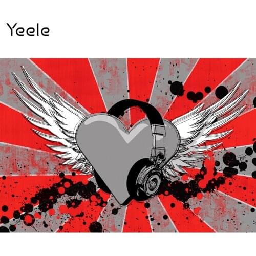 Yeele Photocall Birthday Backdrop DJ Music Wild Headset Party Decor Photographic Background Photos Photography For Studio Shoot