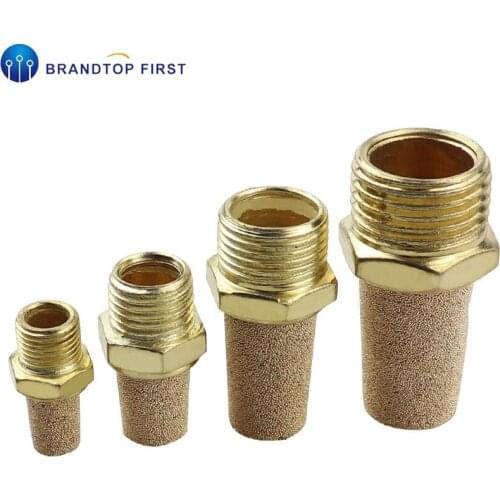 1Pcs Pneumatic Parts Exhaust Noise Filter Muffler Air Silencers 1/8'' 1/4'' 3/8'' 1/2'' M5 Solenoid valve silencer connector